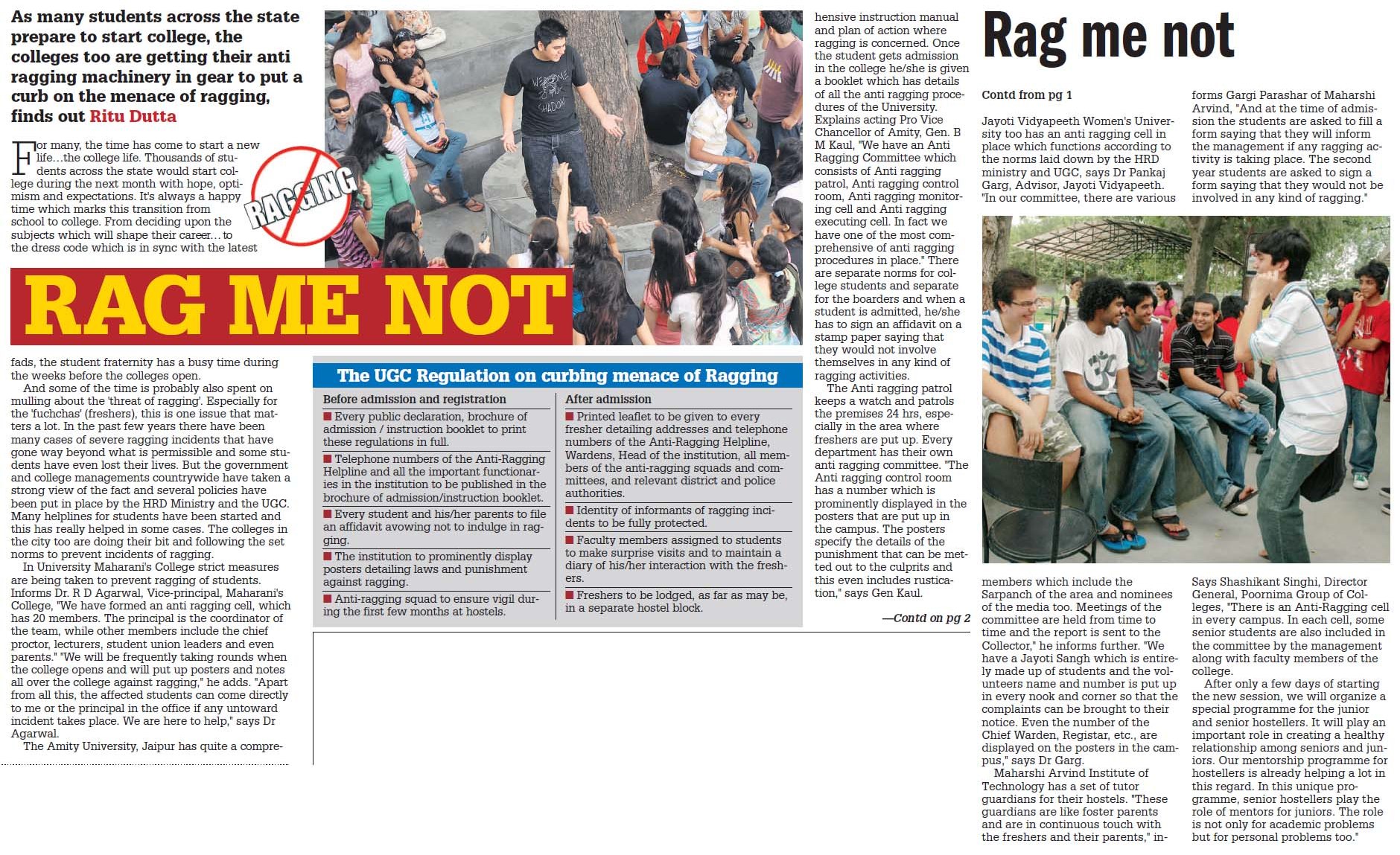 menace of ragging in schools and menace of ragging in schools and