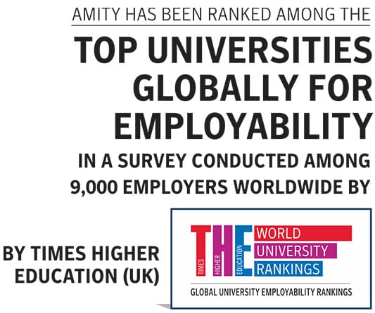 Amity University Punjab campus image showcasing the 
university's architecture.