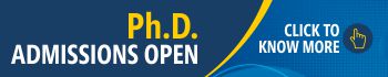 Ph.D. Admissions Open