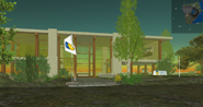 A view of Amity Building on Second Life.
