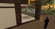 A view of Student Art Gallery in Amity on Second Life.